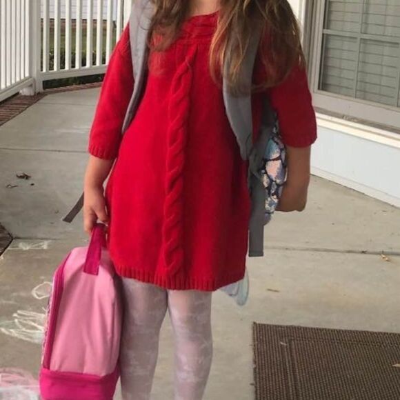 Old Navy Red Knitted Sweater Dress - Picture 5 of 6